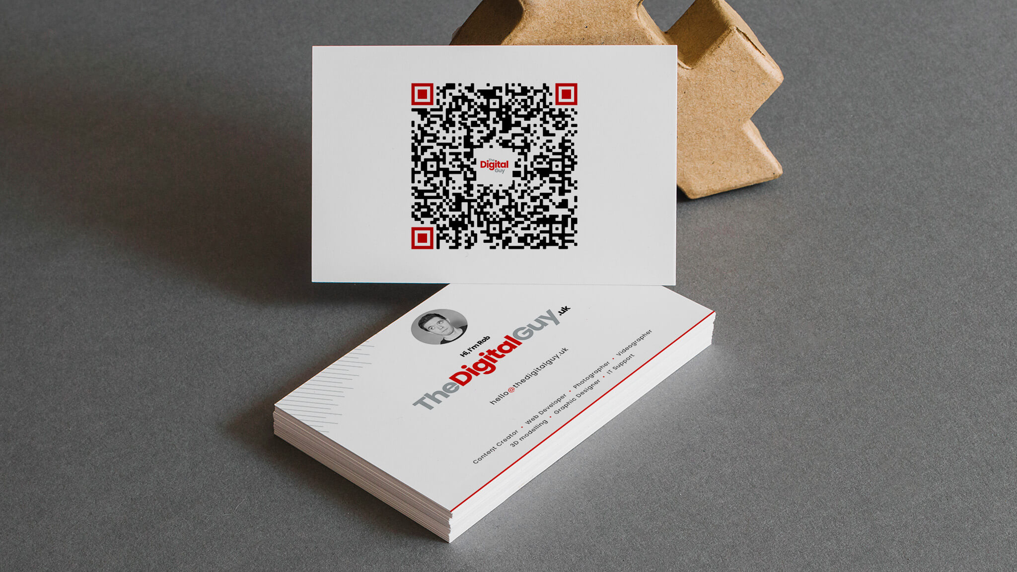 Business card mock-up image for The Digital Guy